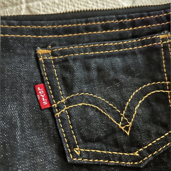 Levi's Handbags - Levi's dark rinse denim pouch/bag/case with clsssic Levi’s front pocket.